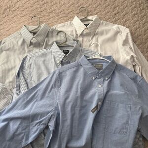 Jos A Bank Dress Shirt Lot XL / 17.5 35 Tailored Fit + Falls Creek XL 4 shirts